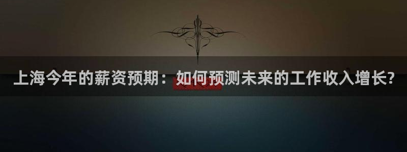 摩臣5平台官网：上海今年的薪资预期：如何预测未来的工作收入增长?